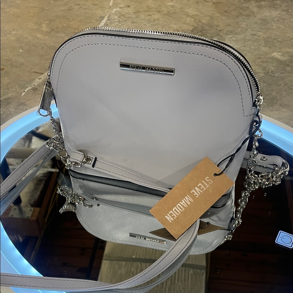 Steve Madden Light Gray Crossbody Bag